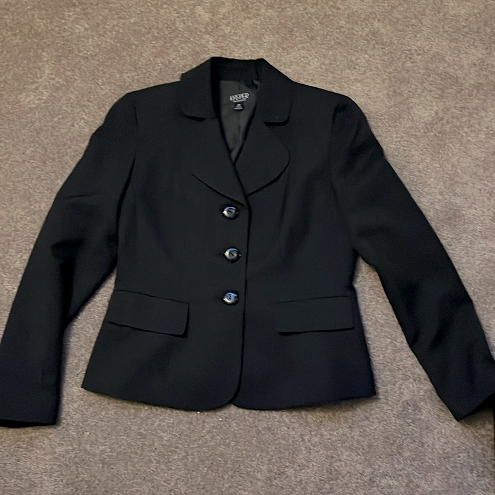 Kasper black blazer, size 2P